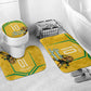 Personalized Jamaica Kingsmen Cricket Lion Bathroom Set Royal King Batsman Sports Graphic Art