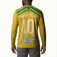 Personalized Jamaica Kingsmen Cricket Lion Button Sweatshirt Royal King Batsman Sports Graphic Art
