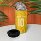 Personalized Jamaica Kingsmen Cricket Lion 4 in 1 Can Cooler Tumbler Royal King Batsman Sports Graphic Art