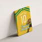 Personalized Jamaica Kingsmen Cricket Lion Canvas Wall Art Royal King Batsman Sports Graphic Art