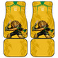 Personalized Jamaica Kingsmen Cricket Lion Car Mats Royal King Batsman Sports Graphic Art