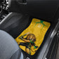Personalized Jamaica Kingsmen Cricket Lion Car Mats Royal King Batsman Sports Graphic Art