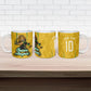 Personalized Jamaica Kingsmen Cricket Lion Ceramic Mug Royal King Batsman Sports Graphic Art
