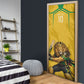 Personalized Jamaica Kingsmen Cricket Lion Door Cover Royal King Batsman Sports Graphic Art