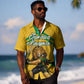 Personalized Jamaica Kingsmen Cricket Lion Hawaiian Shirt Royal King Batsman Sports Graphic Art