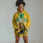 Personalized Jamaica Kingsmen Cricket Lion Hoodie Dress Royal King Batsman Sports Graphic Art