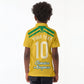 Personalized Jamaica Kingsmen Cricket Lion Kid Polo Shirt Royal King Batsman Sports Graphic Art