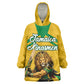 Personalized Jamaica Kingsmen Cricket Lion Kid Wearable Blanket Hoodie Royal King Batsman Sports Graphic Art