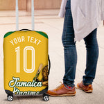 Personalized Jamaica Kingsmen Cricket Lion Luggage Cover Royal King Batsman Sports Graphic Art