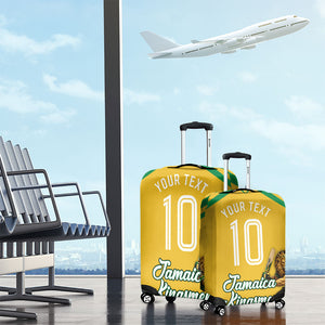 Personalized Jamaica Kingsmen Cricket Lion Luggage Cover Royal King Batsman Sports Graphic Art