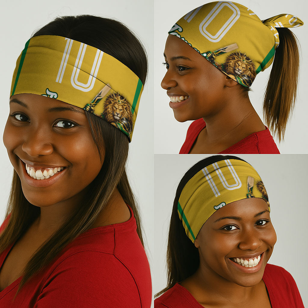 Personalized Jamaica Kingsmen Cricket Lion Neck Gaiter Royal King Batsman Sports Graphic Art
