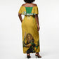 Personalized Jamaica Kingsmen Cricket Lion Off Shoulder Maxi Dress Royal King Batsman Sports Graphic Art