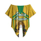 Personalized Jamaica Kingsmen Cricket Lion Off Shoulder Wrap Waist Top Royal King Batsman Sports Graphic Art