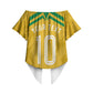 Personalized Jamaica Kingsmen Cricket Lion Off Shoulder Wrap Waist Top Royal King Batsman Sports Graphic Art