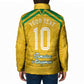 Personalized Jamaica Kingsmen Cricket Lion Padded Jacket Royal King Batsman Sports Graphic Art