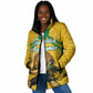 Personalized Jamaica Kingsmen Cricket Lion Padded Jacket Royal King Batsman Sports Graphic Art