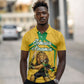 Personalized Jamaica Kingsmen Cricket Lion Polo Shirt Royal King Batsman Sports Graphic Art