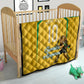 Personalized Jamaica Kingsmen Cricket Lion Quilt Royal King Batsman Sports Graphic Art