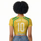 Personalized Jamaica Kingsmen Cricket Lion Raglan Cropped T shirt Royal King Batsman Sports Graphic Art