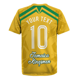 Personalized Jamaica Kingsmen Cricket Lion Rugby Jersey Royal King Batsman Sports Graphic Art