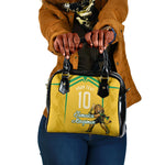 Personalized Jamaica Kingsmen Cricket Lion Shoulder Handbag Royal King Batsman Sports Graphic Art