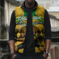 Personalized Jamaica Kingsmen Cricket Lion Sleeveless Puffer Jacket Royal King Batsman Sports Graphic Art