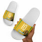 Personalized Jamaica Kingsmen Cricket Lion Slide Sandals Royal King Batsman Sports Graphic Art