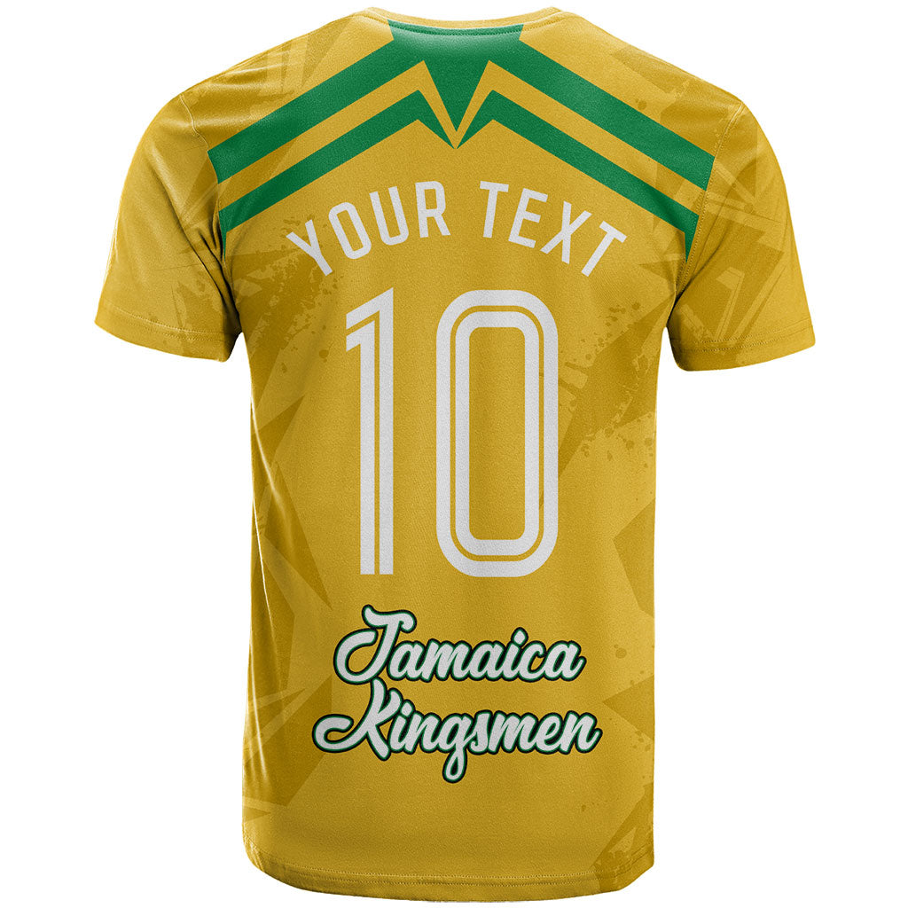 Personalized Jamaica Kingsmen Cricket Lion T shirt Royal King Batsman Sports Graphic Art