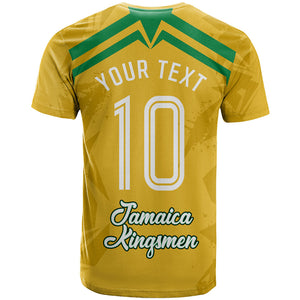 Personalized Jamaica Kingsmen Cricket Lion T shirt Royal King Batsman Sports Graphic Art