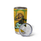 Personalized Jamaica Kingsmen Cricket Lion Tumbler Cup Royal King Batsman Sports Graphic Art
