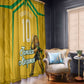 Personalized Jamaica Kingsmen Cricket Lion Window Curtain Royal King Batsman Sports Graphic Art