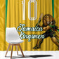 Personalized Jamaica Kingsmen Cricket Lion Window Curtain Royal King Batsman Sports Graphic Art