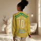 Personalized Jamaica Kingsmen Cricket Lion Women Casual Shirt Royal King Batsman Sports Graphic Art