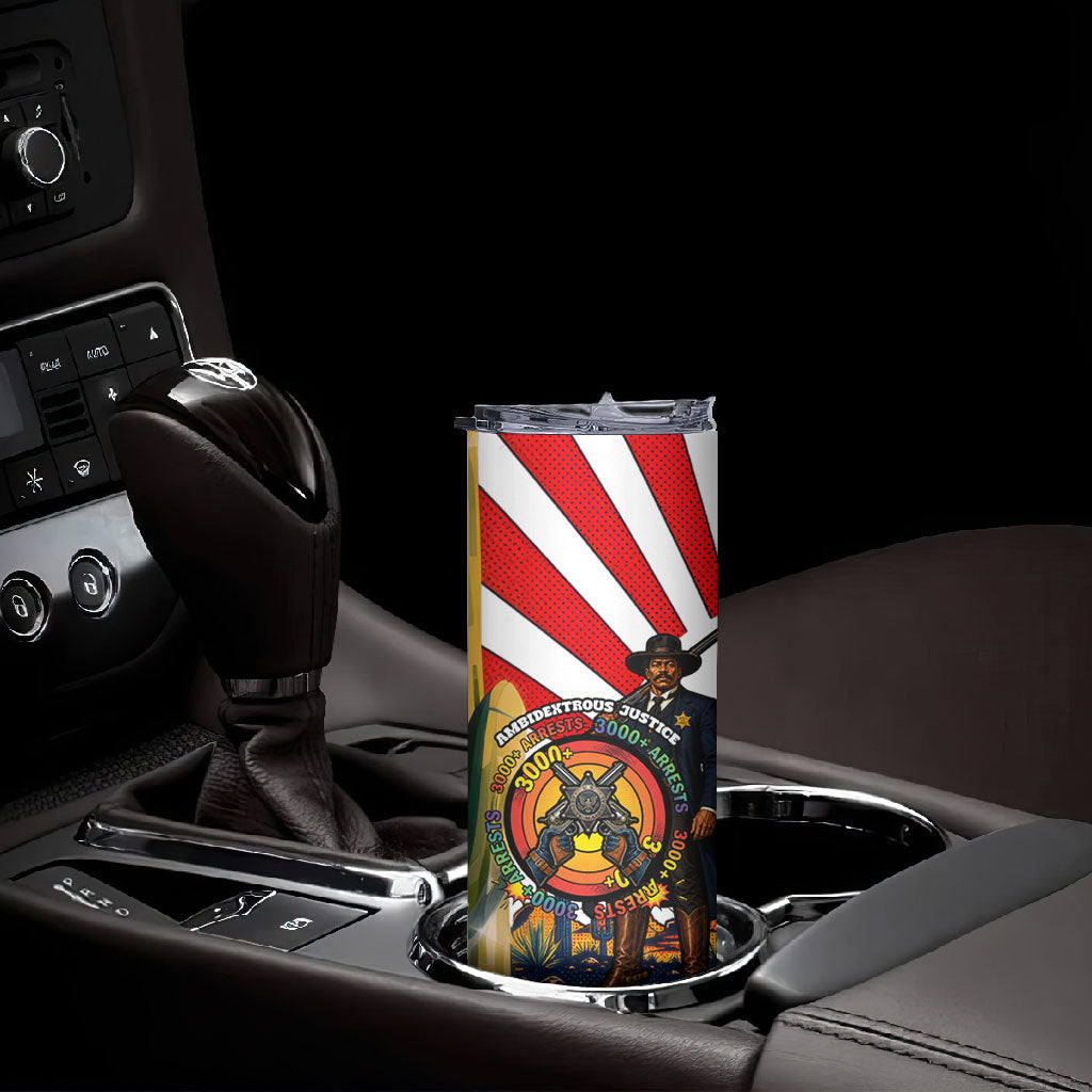 Bass Reeves Skinny Tumbler Vintage African American Black Cowboy Western History