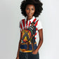 Bass Reeves Women Polo Shirt Vintage African American Black Cowboy Western History