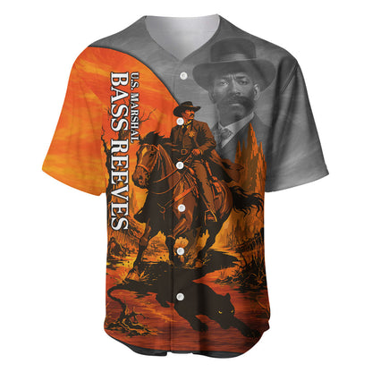 Bass Reeves Baseball Jersey Vintage Black Cowboy Old West Lawman
