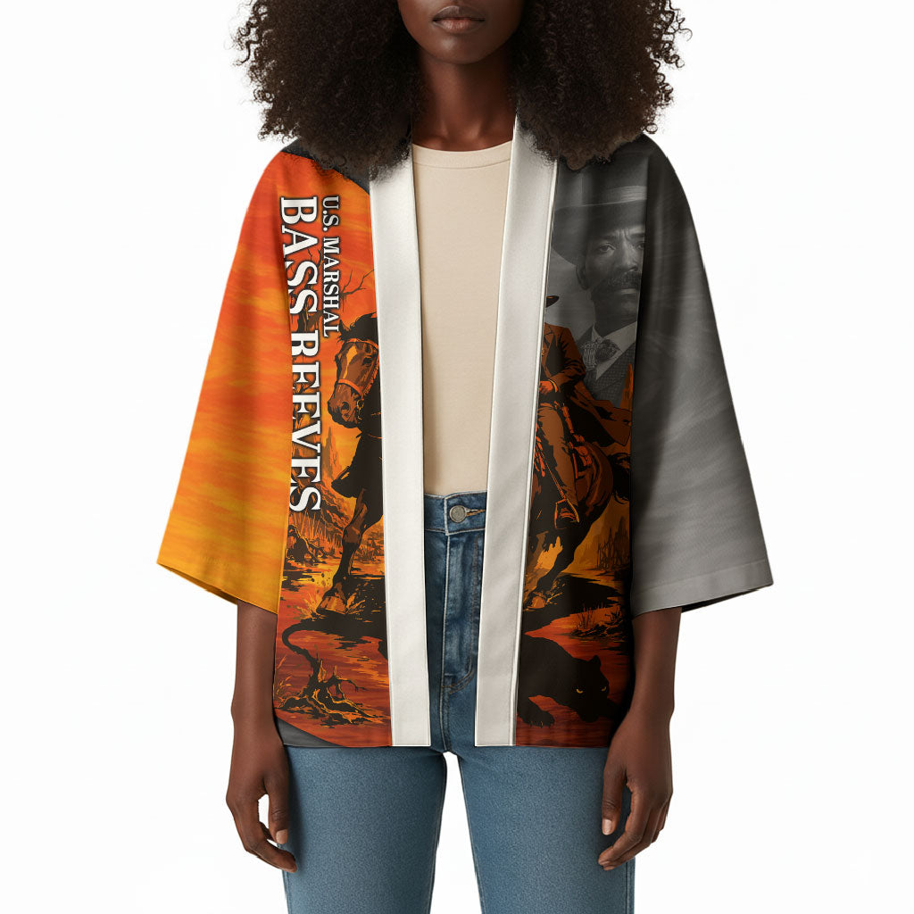 Bass Reeves Kimono Vintage Black Cowboy Old West Lawman
