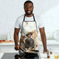 Bass Reeves Spirit Frontier Legend Apron African American Marshal Horse Riding Western Watercolor