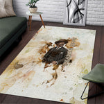 Bass Reeves Spirit Frontier Legend Area Rug African American Marshal Horse Riding Western Watercolor