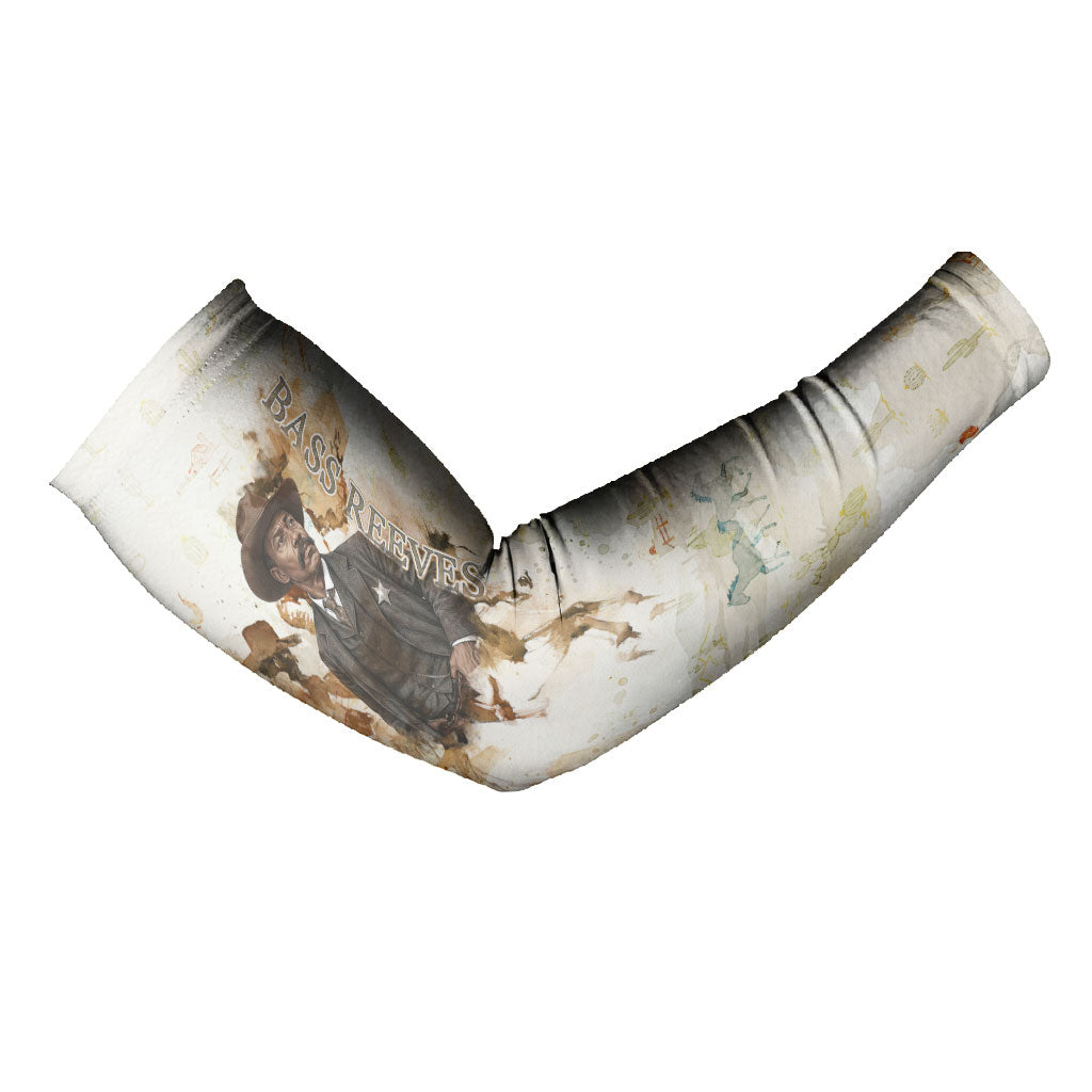 Bass Reeves Spirit Frontier Legend Arm Sleeves African American Marshal Horse Riding Western Watercolor