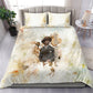 Bass Reeves Spirit Frontier Legend Bedding Set African American Marshal Horse Riding Western Watercolor
