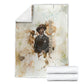Bass Reeves Spirit Frontier Legend Blanket African American Marshal Horse Riding Western Watercolor
