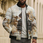 Bass Reeves Spirit Frontier Legend Bomber Puffer Jacket African American Marshal Horse Riding Western Watercolor