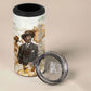 Bass Reeves Spirit Frontier Legend 4 in 1 Can Cooler Tumbler African American Marshal Horse Riding Western Watercolor