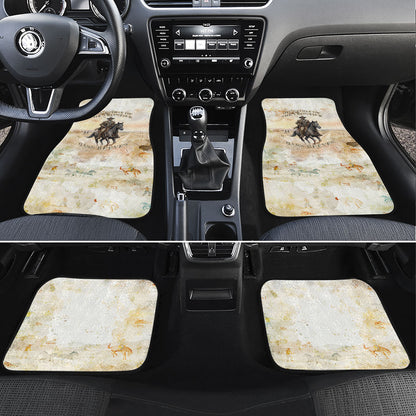 Bass Reeves Spirit Frontier Legend Car Mats African American Marshal Horse Riding Western Watercolor