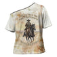 Bass Reeves Spirit Frontier Legend Cross Shoulder Shirt African American Marshal Horse Riding Western Watercolor