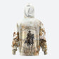 Bass Reeves Spirit Frontier Legend Hoodie African American Marshal Horse Riding Western Watercolor