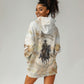 Bass Reeves Spirit Frontier Legend Hoodie Dress African American Marshal Horse Riding Western Watercolor