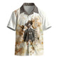 Bass Reeves Spirit Frontier Legend Kid Hawaiian Shirt African American Marshal Horse Riding Western Watercolor