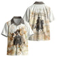 Bass Reeves Spirit Frontier Legend Kid Hawaiian Shirt African American Marshal Horse Riding Western Watercolor
